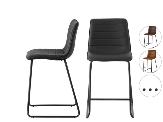 iBood Home & Living - 2x Vince Design Milan Barkrukken iBood Home & Living - 2x Vince Design Milan Barkrukken