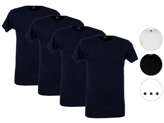iBood Home & Living - 4x Alan Red Basic T-Shirt iBood Home & Living - 4x Alan Red Basic T-Shirt