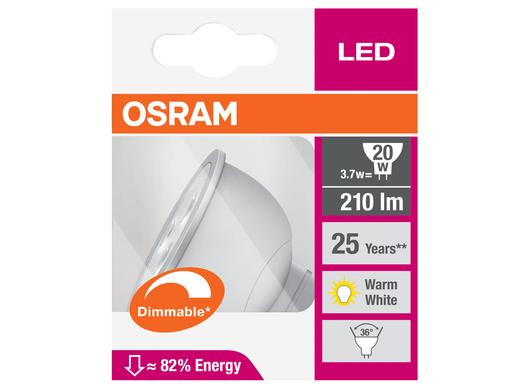 iBood Home & Living - 6 Osram GU5.3 Dimbare LED Lampen