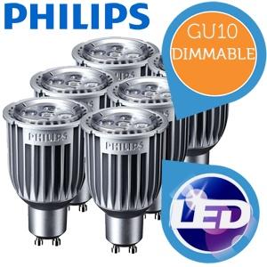 iBood Home & Living - 6-pack Philips dimbare GU10 LED-lampen met 270 Lumen iBood Home & Living - 6-pack Philips dimbare GU10 LED-lampen met 270 Lumen