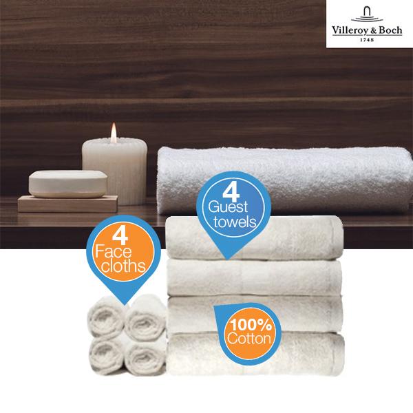 iBood Home & Living - 8-delige handdoekenset van V&B iBood Home & Living - 8-delige handdoekenset van V&B