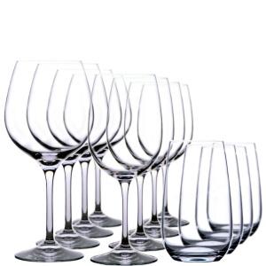 iBood Home & Living - Aliseo 12-delige glazenset; 8 wijnglazen; 4 waterglazen
