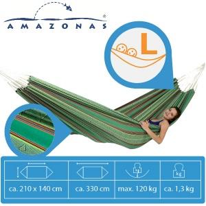 iBood Home & Living - Amazonas Maya Azul hangmat voor 1 of 2 personen iBood Home & Living - Amazonas Maya Azul hangmat voor 1 of 2 personen