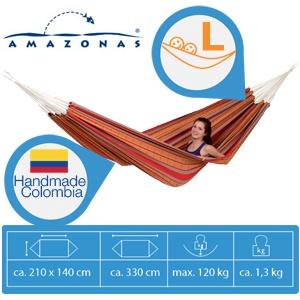 iBood Home & Living - Amazonas Maya Rojo hangmat voor 1 of 2 personen iBood Home & Living - Amazonas Maya Rojo hangmat voor 1 of 2 personen