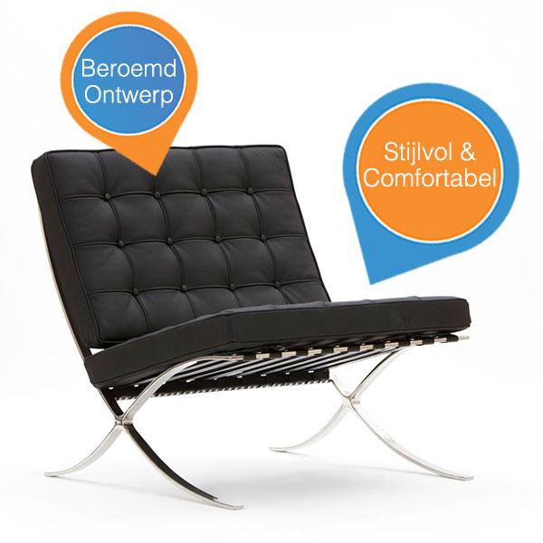 iBood Home & Living - Barcelona Design Chair iBood Home & Living - Barcelona Design Chair