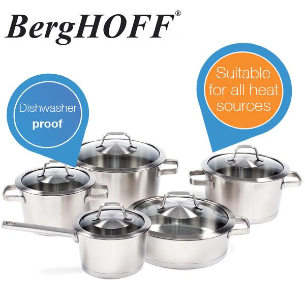 iBood Home & Living - Berghoff 10-delige pannenset iBood Home & Living - Berghoff 10-delige pannenset