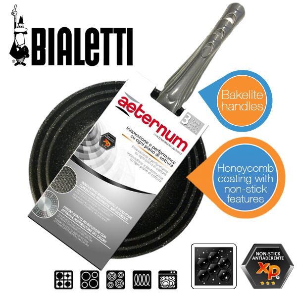 iBood Home & Living - Bialetti 3-delige koekenpannenset Stone iBood Home & Living - Bialetti 3-delige koekenpannenset Stone