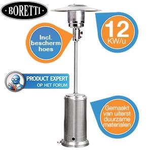 iBood Home & Living - Boretti Inox terrasverwarmer incl. gasdrukregelaar en afdekhoes iBood Home & Living - Boretti Inox terrasverwarmer incl. gasdrukregelaar en afdekhoes