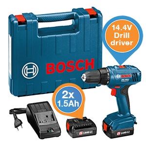 iBood Home & Living - Bosch Blauw GSR 1440-Li Accuboor-/schroefmachine + 2x 1,5 Ah accu iBood Home & Living - Bosch Blauw GSR 1440-Li Accuboor-/schroefmachine + 2x 1,5 Ah accu