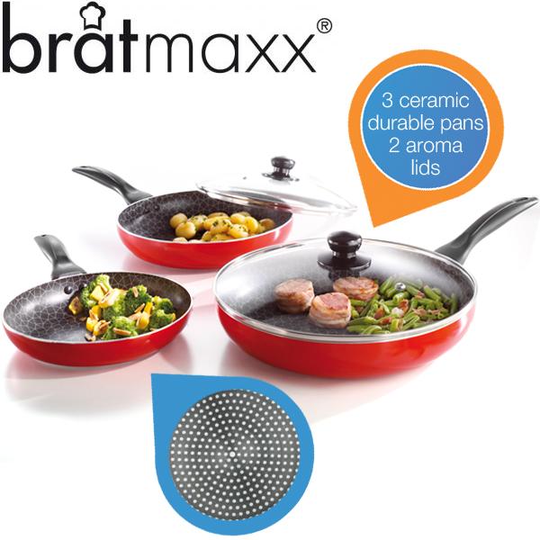 iBood Home & Living - Bratmaxx 5-delige Spider pannenset iBood Home & Living - Bratmaxx 5-delige Spider pannenset