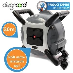 iBood Home & Living - Designcord 20m haspel met automatisch oprolmeganisme iBood Home & Living - Designcord 20m haspel met automatisch oprolmeganisme