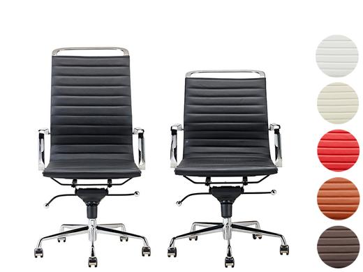 iBood Home & Living - Designer Bureaustoel, hoog/laag ? 100% Leder iBood Home & Living - Designer Bureaustoel, hoog/laag ? 100% Leder