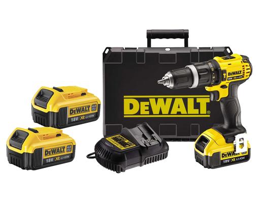 iBood Home & Living - DeWalt 18V accuschroevendraaier met (klop)boorfunctie + 2x 4 Ah accu