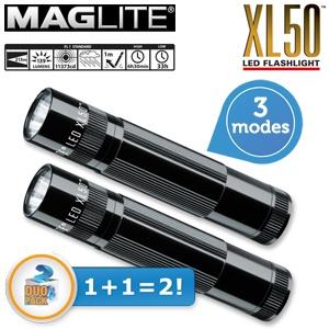 iBood Home & Living - Duopack Maglite XL50 LED zaklamp