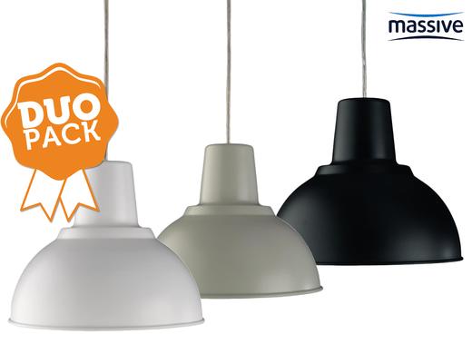 iBood Home & Living - Duopack Massive Hearst hanglampen