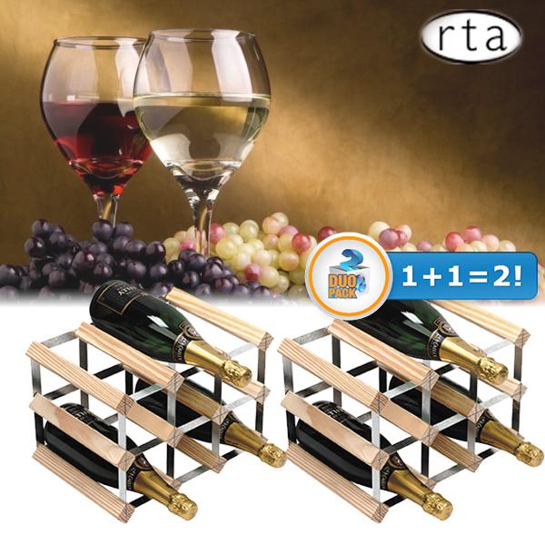 iBood Home & Living - Duopack RTA design Wijnrekken iBood Home & Living - Duopack RTA design Wijnrekken