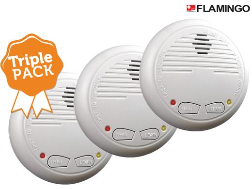 iBood Home & Living - Flamingo by Elro ? Triple pack Draadloos verbonden optische rookmelders iBood Home & Living - Flamingo by Elro ? Triple pack Draadloos verbonden optische rookmelders