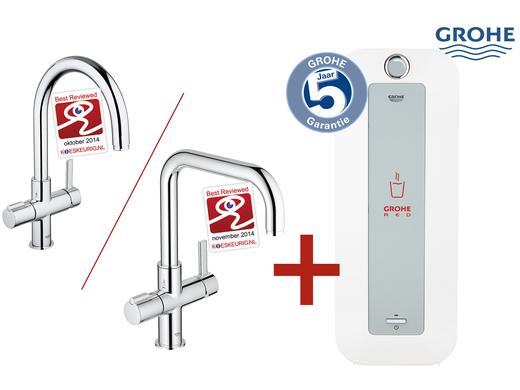 iBood Home & Living - GROHE Red Duo kokendwaterkraan met 8 l boiler