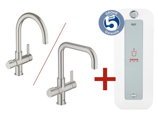 iBood Home & Living - Grohe red supersteel keukenmengkraan iBood Home & Living - Grohe red supersteel keukenmengkraan