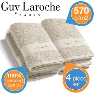 iBood Home & Living - Guy Laroche handdoekenset met 4x570 g/m2 iBood Home & Living - Guy Laroche handdoekenset met 4x570 g/m2