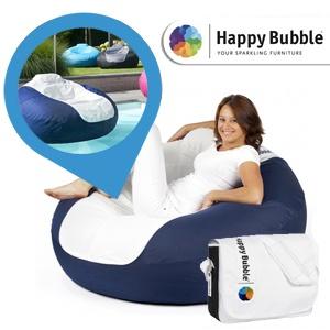 iBood Home & Living - Happy Bubble Lounger opblaasbare zitzak, óók voor in het zwembad! iBood Home & Living - Happy Bubble Lounger opblaasbare zitzak, óók voor in het zwembad!
