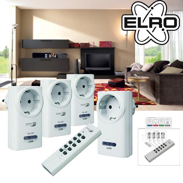 iBood Home & Living - Home Easy 4-delige schakelaar set HE815S