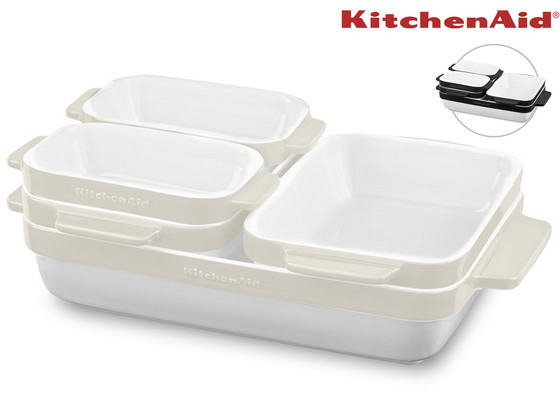 iBood Home & Living - KitchenAid Keramische Ovenschaalset iBood Home & Living - KitchenAid Keramische Ovenschaalset
