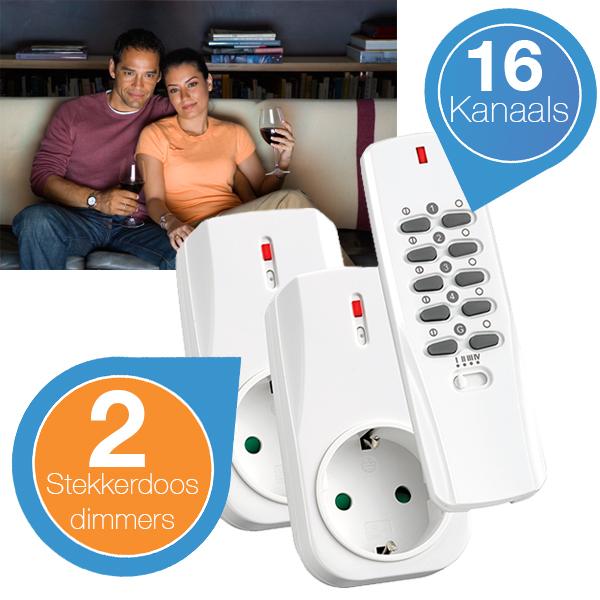iBood Home & Living - Klikaanklikuit 2 stekkers 1 AB iBood Home & Living - Klikaanklikuit 2 stekkers 1 AB