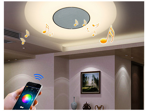 iBood Home & Living - LED?s Light Dimbare Plafonnière met Speaker iBood Home & Living - LED?s Light Dimbare Plafonnière met Speaker