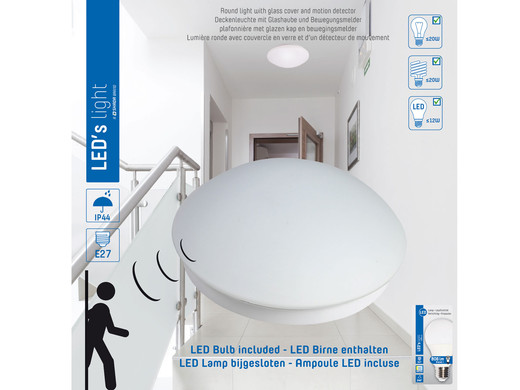 iBood Home & Living - LED's Light Plafondlamp met Bewegingssensor iBood Home & Living - LED's Light Plafondlamp met Bewegingssensor