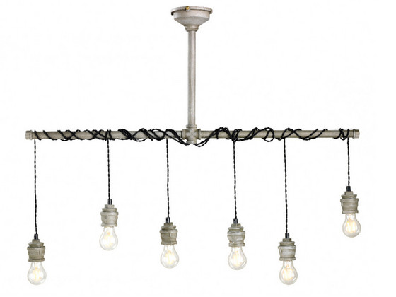 iBood Home & Living - Lumineo Industriële Hanglamp (6 Fittingen)