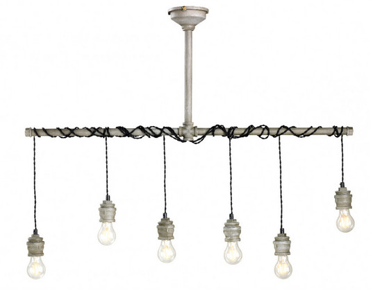 iBood Home & Living - Lumineo Industriële Hanglamp (6 Fittingen) iBood Home & Living - Lumineo Industriële Hanglamp (6 Fittingen)