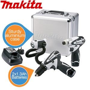 iBood Home & Living - Makita 10.8V Li-Ion accu boormachine- / slagschroevendraaierset