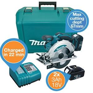 iBood Home & Living - Makita krachtige 18V Cirkelzaag 165mm + 2x 3Ah batterij iBood Home & Living - Makita krachtige 18V Cirkelzaag 165mm + 2x 3Ah batterij
