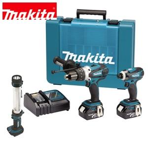 iBood Home & Living - Makita set met 18V Li-Ion accuklopboormachine, slagschroefmachine en gratis acculamp iBood Home & Living - Makita set met 18V Li-Ion accuklopboormachine, slagschroefmachine en gratis acculamp