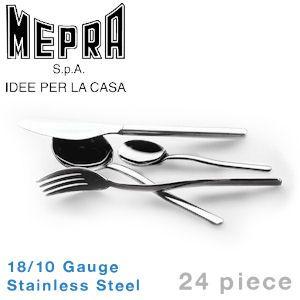 iBood Home & Living - Mepra 24-delige 18/10 roestvaststalen bestekset van topkwaliteit - Made in Italy