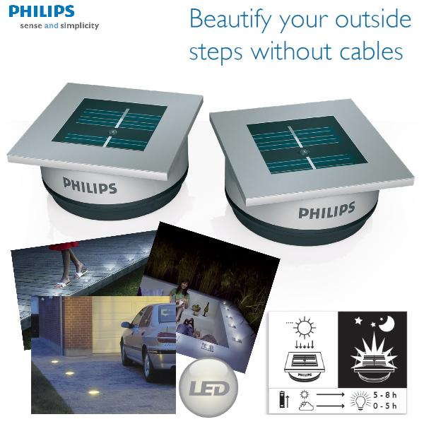 iBood Home & Living - Philips Convenience SolarSpot set van 2 iBood Home & Living - Philips Convenience SolarSpot set van 2