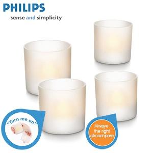 iBood Home & Living - Philips Imageo set van vier thee lichten iBood Home & Living - Philips Imageo set van vier thee lichten