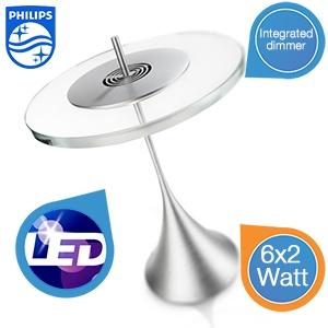 iBood Home & Living - Philips Ledino Vidro Tafellamp - een futuristische lamp met 6 dimbare LED?s iBood Home & Living - Philips Ledino Vidro Tafellamp - een futuristische lamp met 6 dimbare LED?s