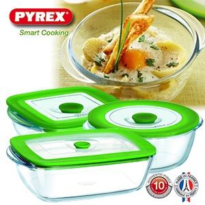 iBood Home & Living - Pyrex ovenschalenset met 3 verschillende 4-in-1 schalen iBood Home & Living - Pyrex ovenschalenset met 3 verschillende 4-in-1 schalen