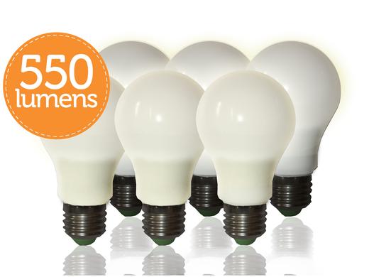 iBood Home & Living - Quintezz 6-pack dimbare warm-witte ledlampen met E27 fitting