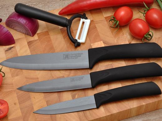iBood Home & Living - Richardson Sheffield 4-delige Keramische Messenset iBood Home & Living - Richardson Sheffield 4-delige Keramische Messenset