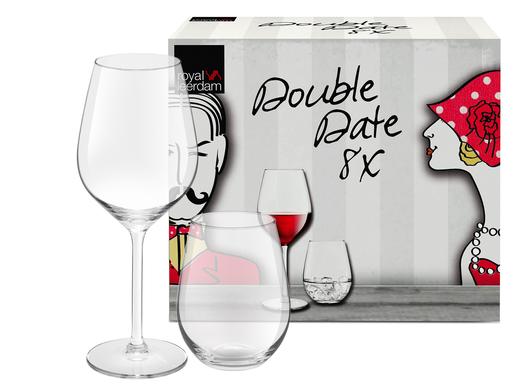 iBood Home & Living - Royal Leerdam Double Date 8-delige Glazenset iBood Home & Living - Royal Leerdam Double Date 8-delige Glazenset