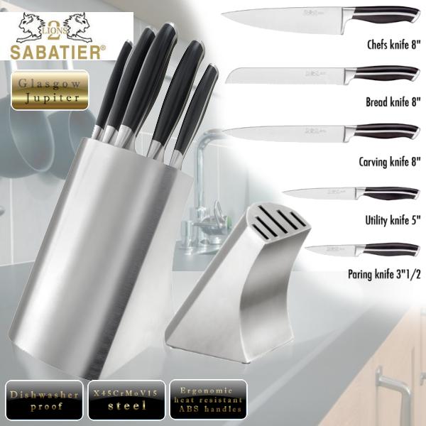 iBood Home & Living - Sabatier 6-delige Messenblok iBood Home & Living - Sabatier 6-delige Messenblok