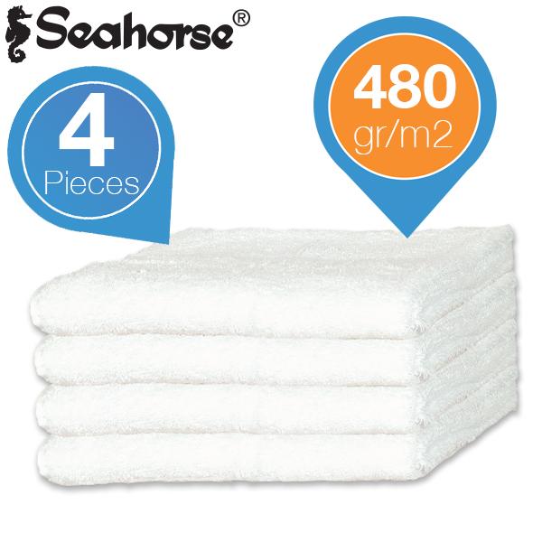 iBood Home & Living - Seahorse 4 douchelakens 70x140 cm iBood Home & Living - Seahorse 4 douchelakens 70x140 cm