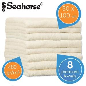 iBood Home & Living - Seahorse 8-delige Prestige handdoekenset (50x100cm)