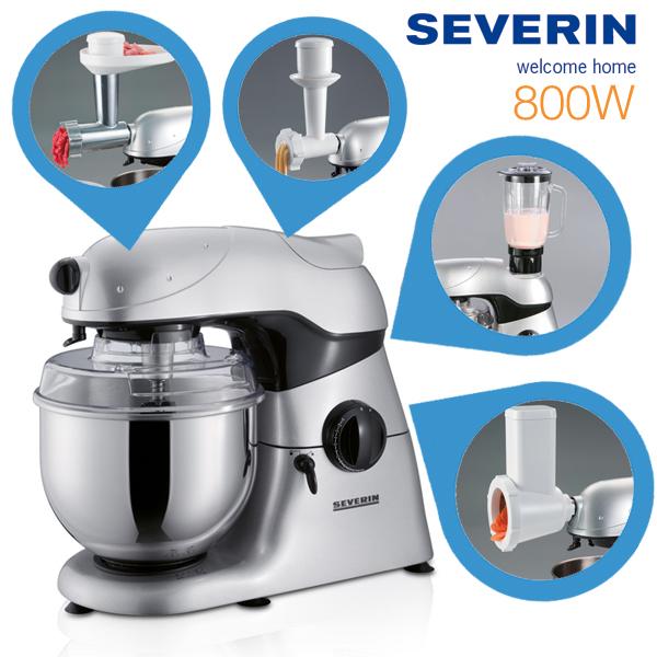 iBood Home & Living - Severin KM 3888 800 Watt keukenmachine iBood Home & Living - Severin KM 3888 800 Watt keukenmachine