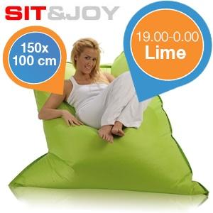 iBood Home & Living - Sit&Joy Basic 150x100cm Lime ? Geschikt voor binnen en buiten