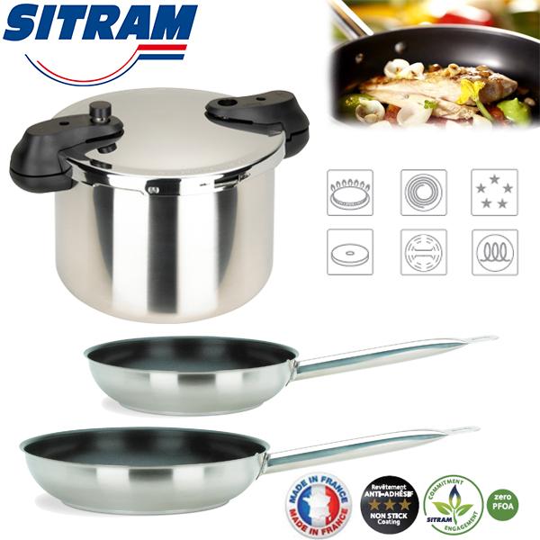 iBood Home & Living - Sitram set van 3 pannen iBood Home & Living - Sitram set van 3 pannen