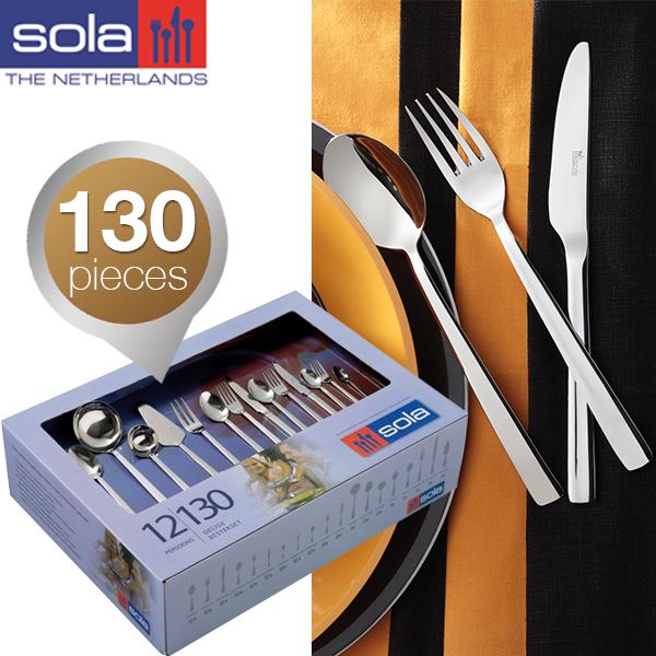 iBood Home & Living - Sola Amstel 130-delige bestekset voor 12 iBood Home & Living - Sola Amstel 130-delige bestekset voor 12